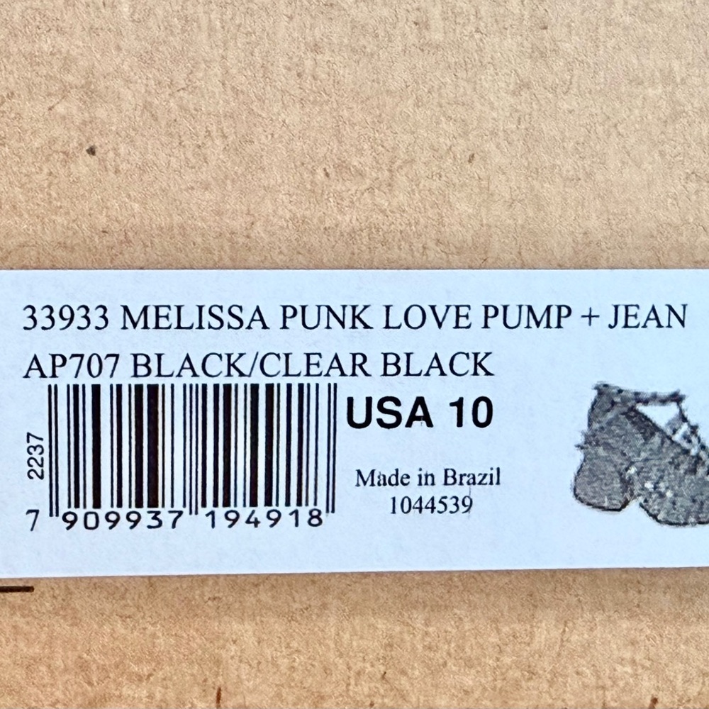 Melissa x Jean Paul Gaultier Punk Love Pump Heels NIB Size 10 Rare - Picture 11 of 11